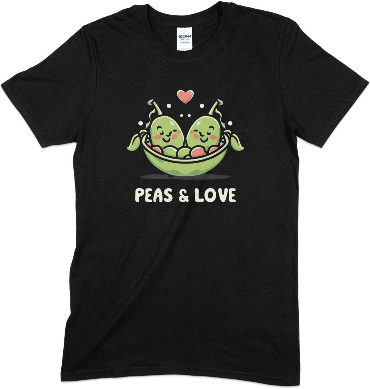 Women's Cute Peas Veggie Love Graphic T-Shirt