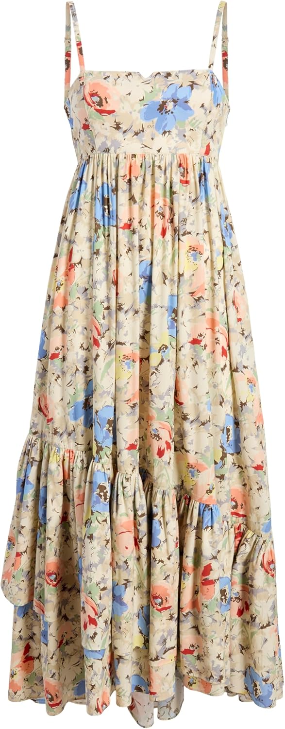 Women's Painted Garden Floral Casual Summer Dress
