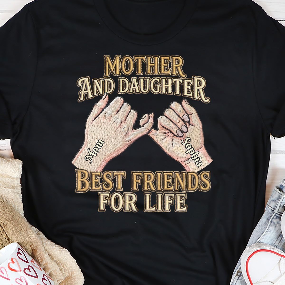 Women's Mother Daughter Best Friend Graphic T-Shirt - Image 7