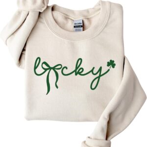 Women's Lucky Patrick's Day Festive Graphic Sweater