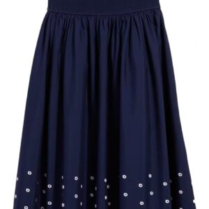 Women's Fish Eyelet Sleeveless Summer Mini Dress