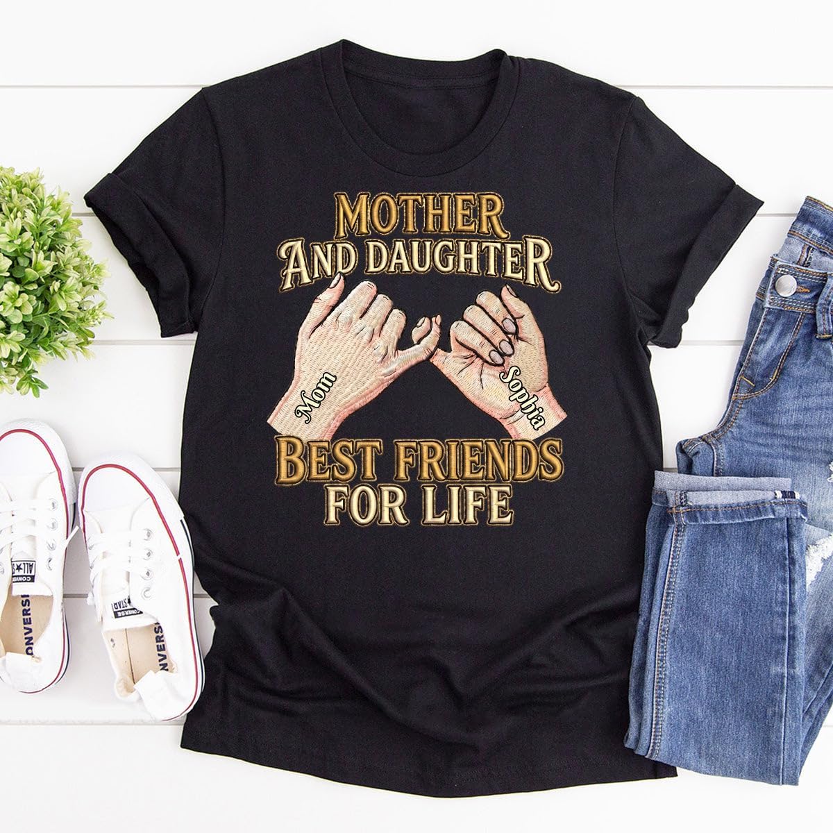 Women's Mother Daughter Best Friend Graphic T-Shirt - Image 3