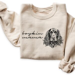 Women's Boykin Spaniel Mama Dog Graphic Sweater