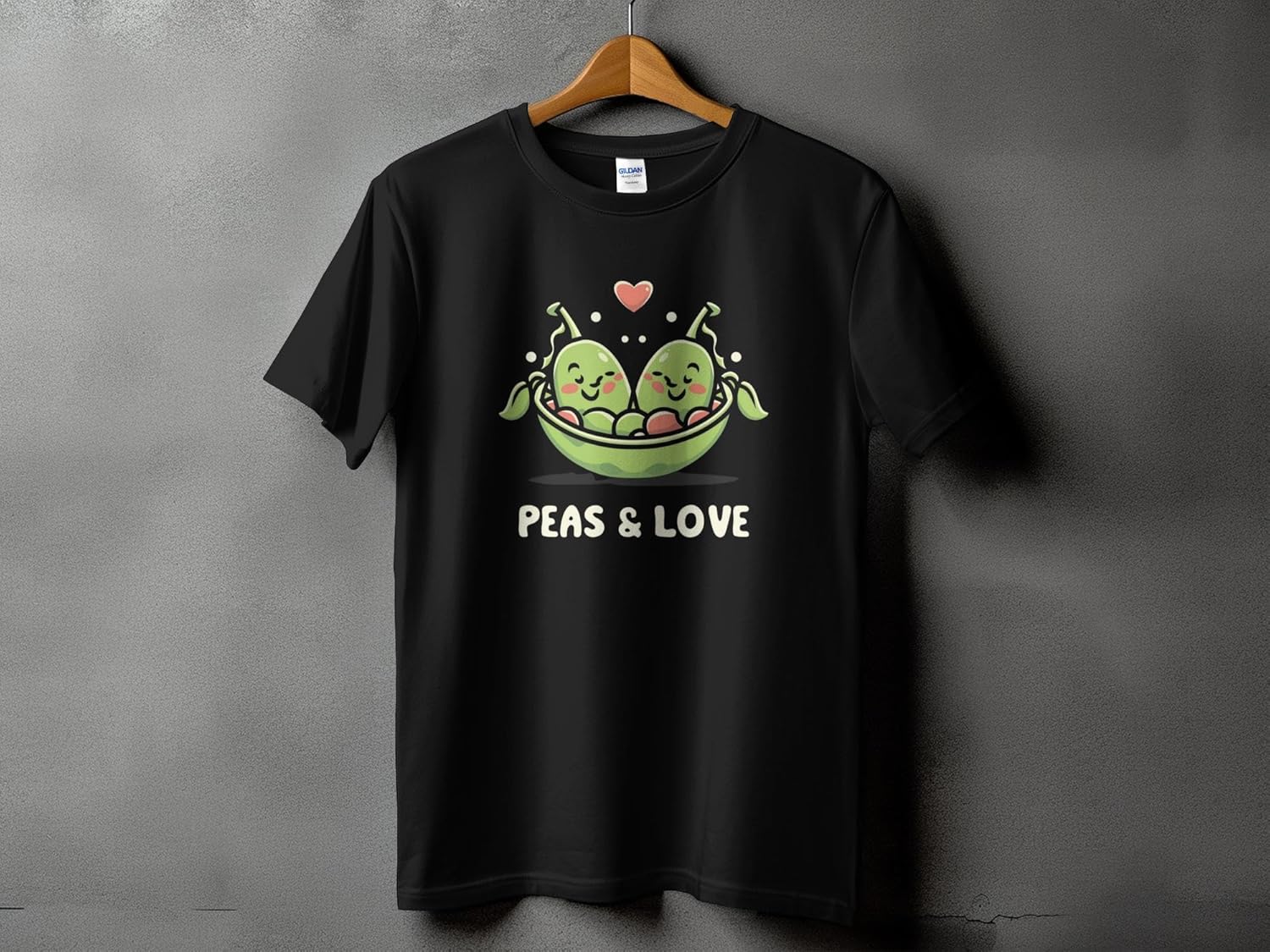 Women’s Cute Peas Veggie Love Graphic T-Shirt