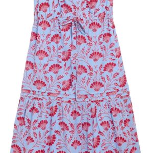 Women's Voile Flutter Sleeve Pintuck Maxi Dress