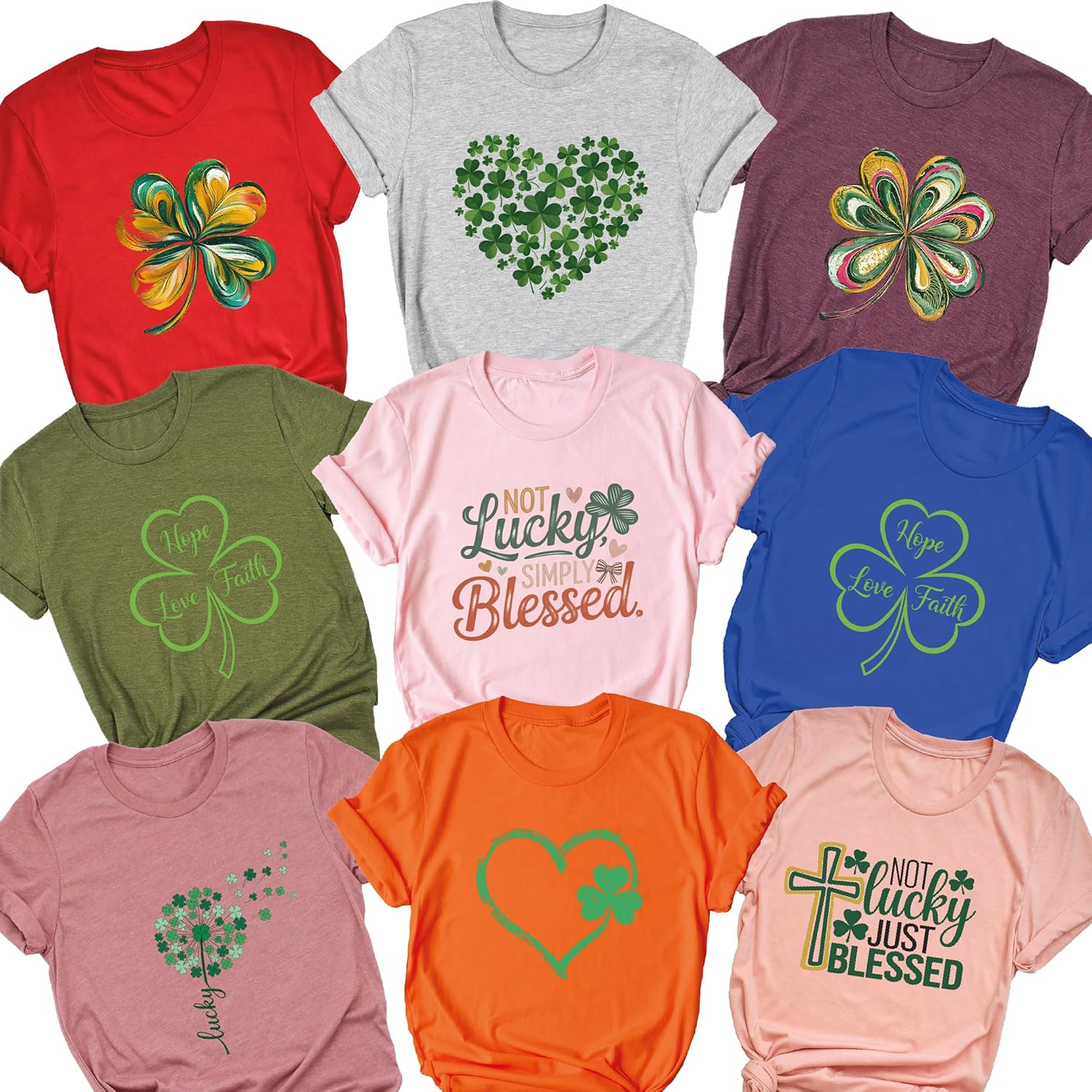 Women's Blessed Patrick's Day Festive Graphic Sweater - Image 4